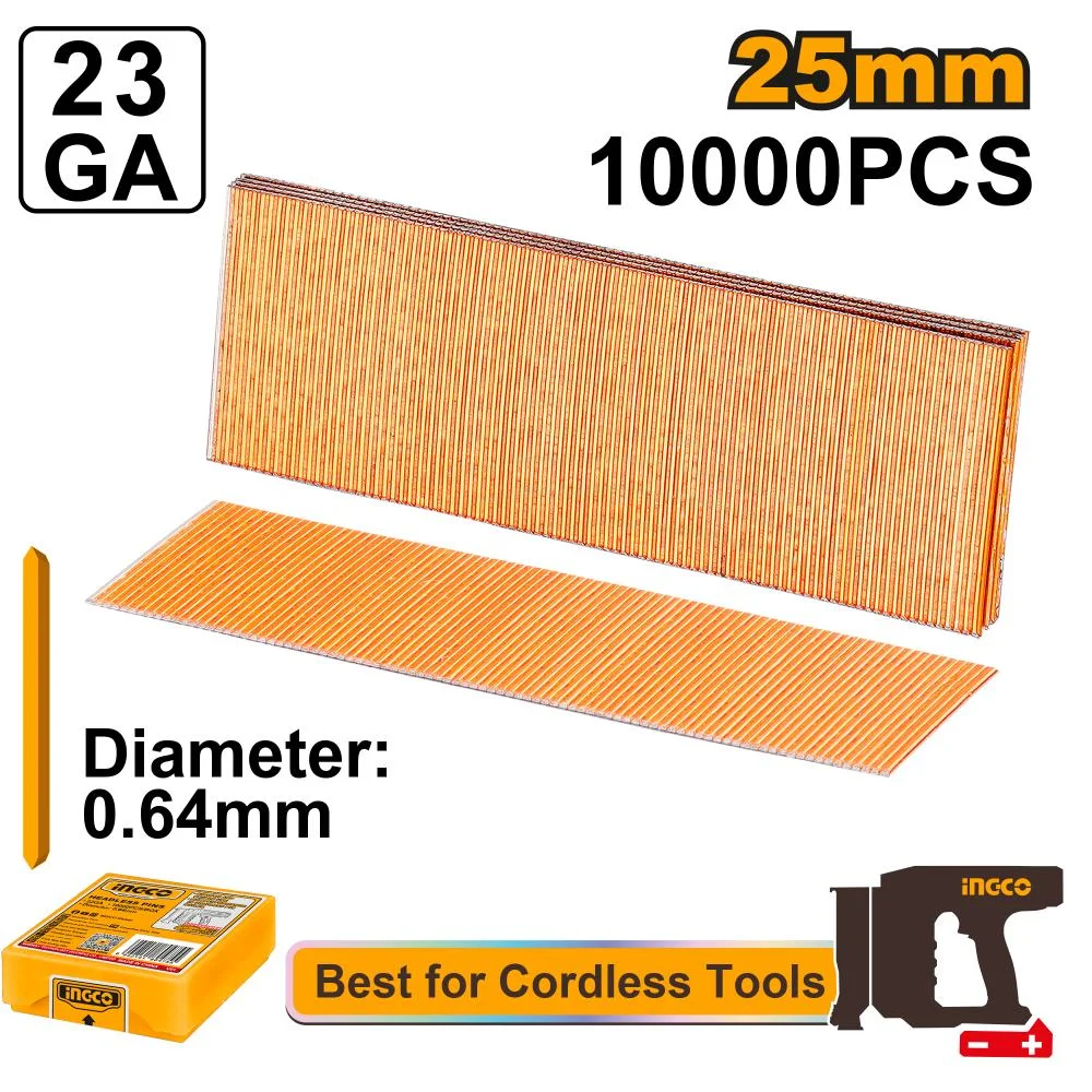 Clous tête invisible 25 mm – 10000 pièces INGCO