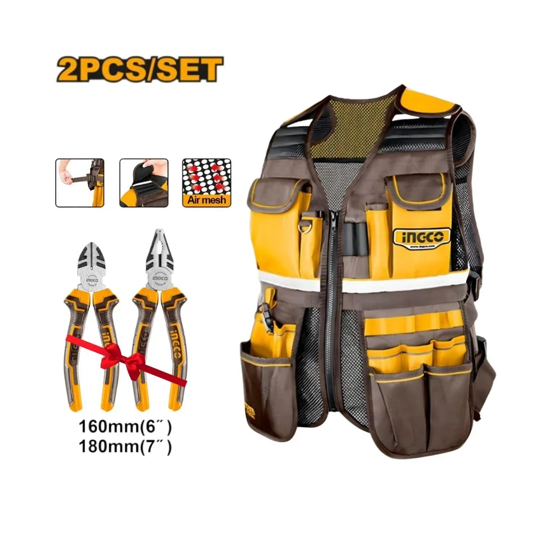 Pack outils INGCO – Gilet + Pinces