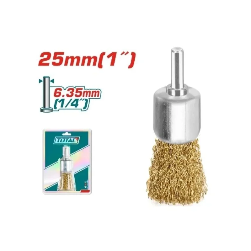 Brosse à fil avec tige TOTAL