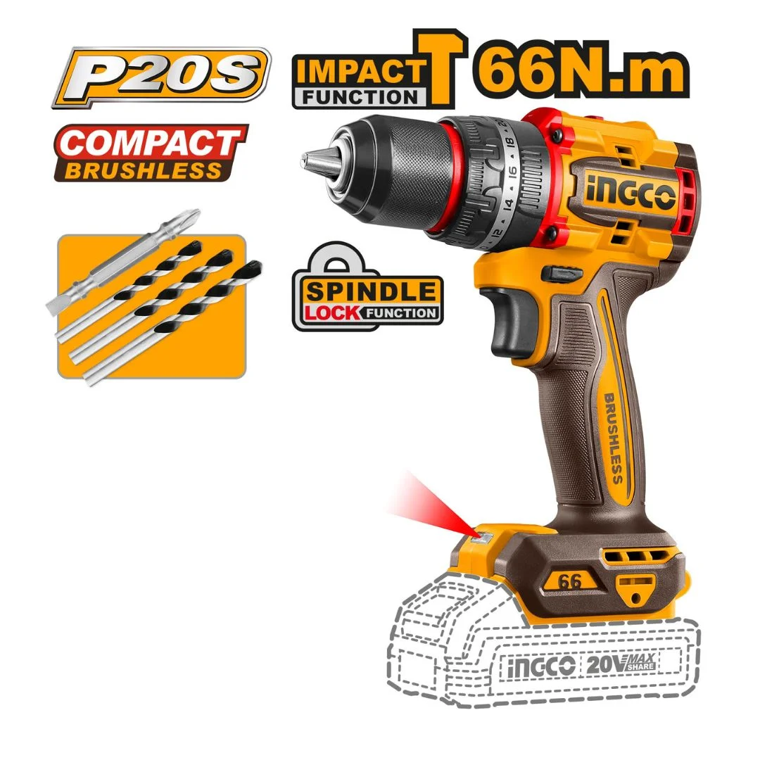 Kit combiné sans fil 2 pièces 20V INGCO