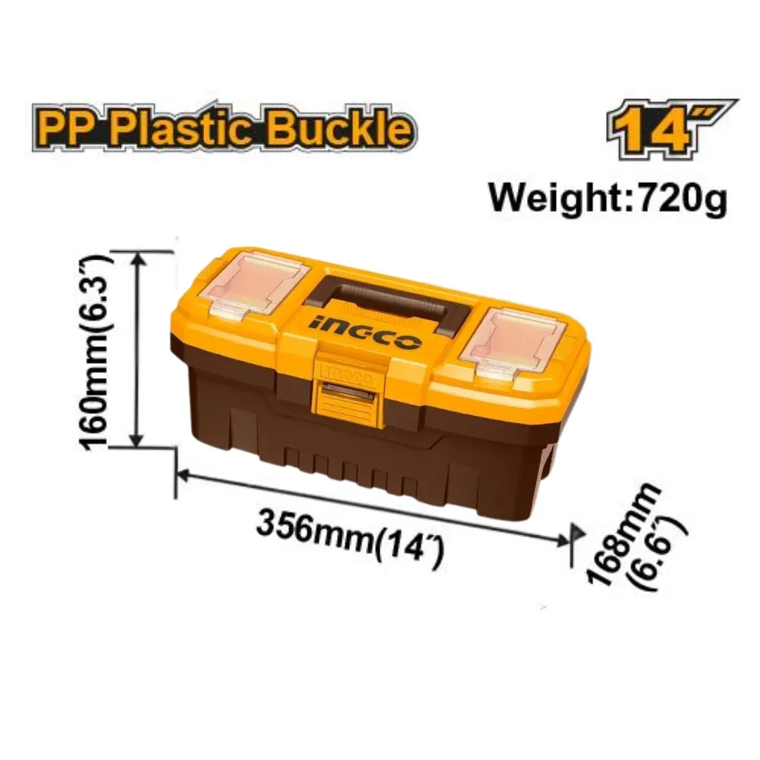 Boîte à outils en plastique pvc 14" PBX1401 INGCO
