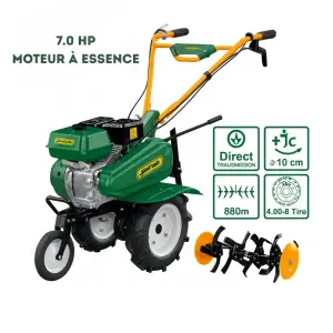 Motoculteur thermique 7HP Jadever JDTL2A75
