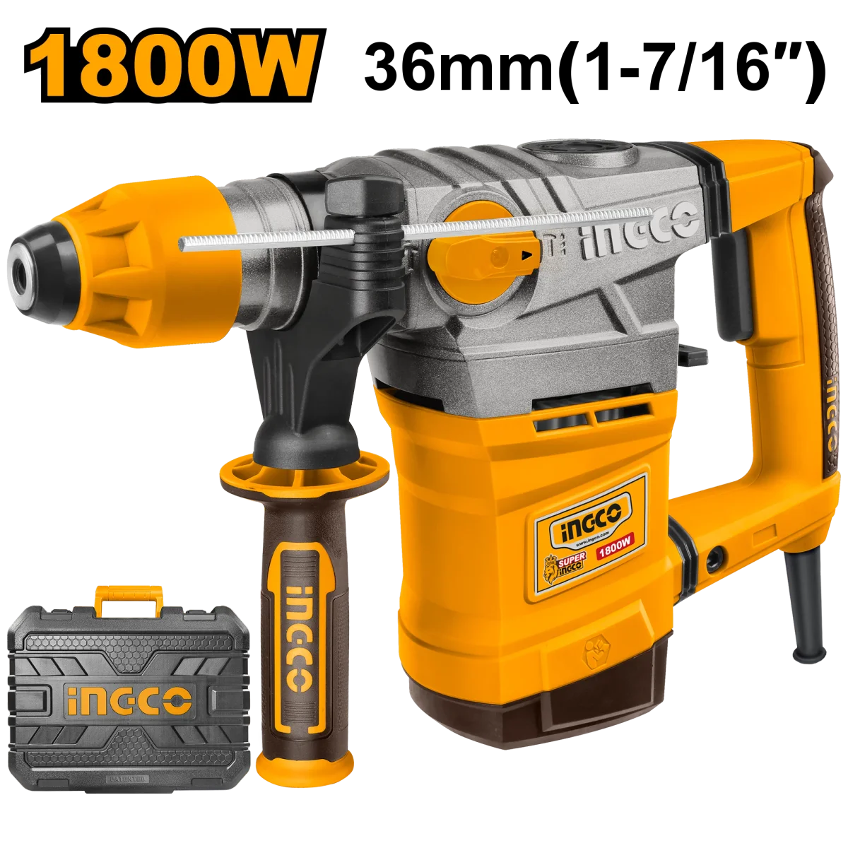 Marteau perforateur 1800W 36mm +variateur de vitesse