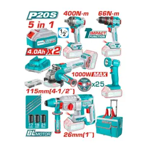 Pack 5en1 20V TCKLI20592 TOTAL