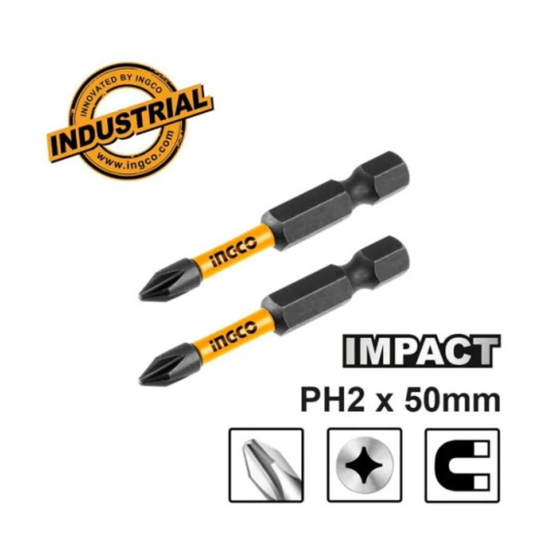 JEU DE 2 EMBOUTS PH2 SDBIM71PH250 INGCO