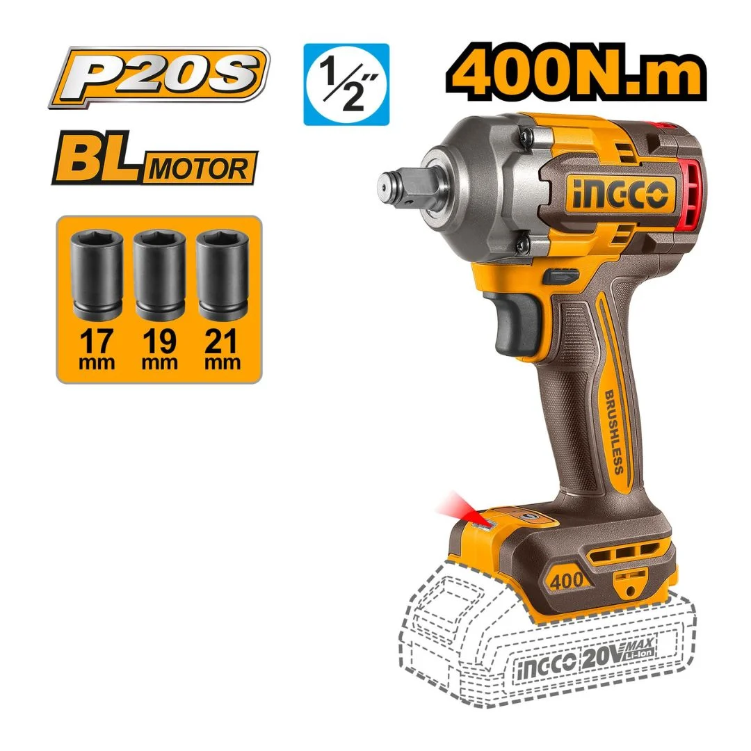 Kit combiné sans fil 2 pièces 20V INGCO