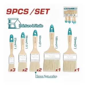Ensemble de 9 pinceaux THT8414091 TOTAL