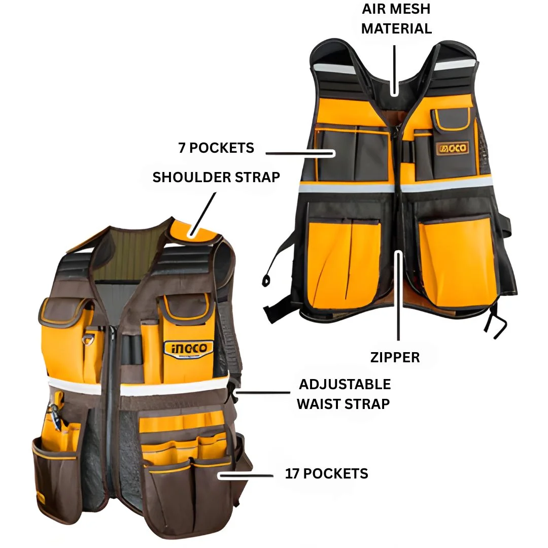 Gilet à outils INGCO