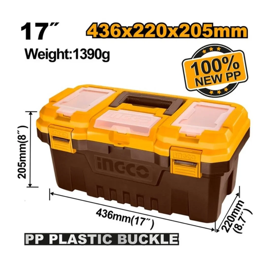 Boîte à outils en plastique pvc 17" PBX1701 INGCO