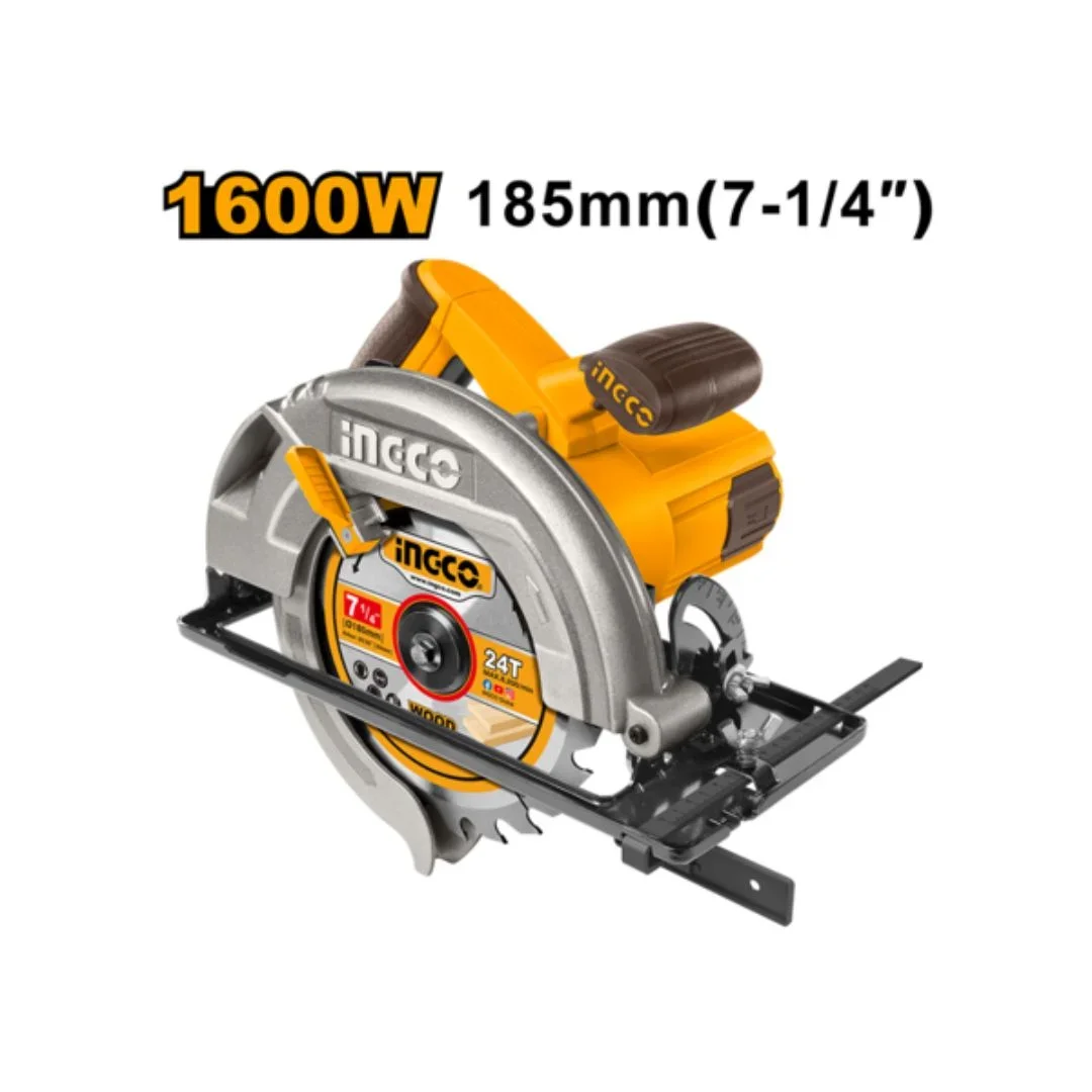 Scie circulaire 185mm 1600W + Disque 185mm INGCO