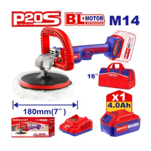 Polisseuse 180mm sans fil 20V + Batterie 4.0Ah EMTOP